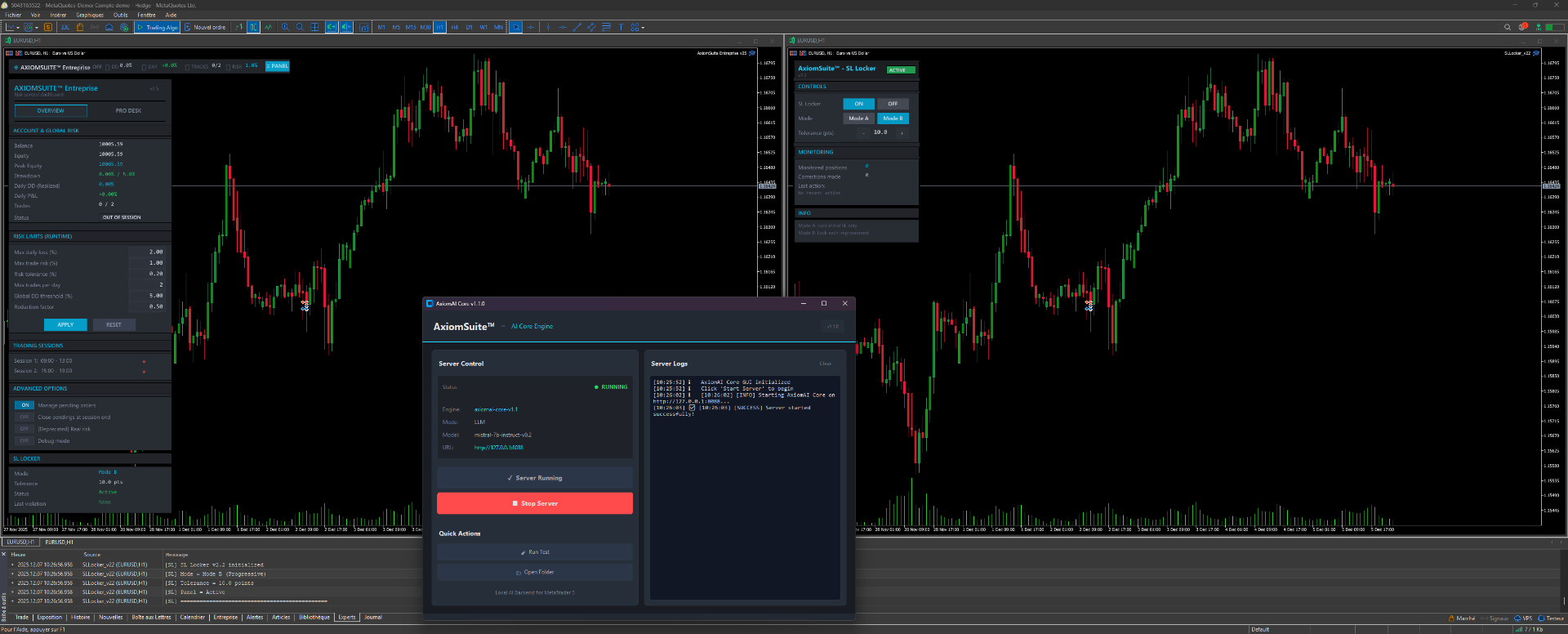 AxiomSuite™ – Real-Time Institutional Risk & Execution Control